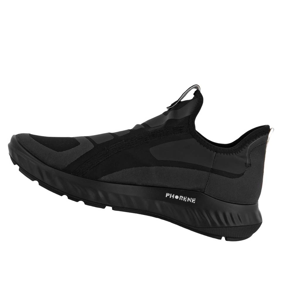 Women's Ecco Ath-1fw Alpha Slip On Sneakers Black | Canada 202LIS